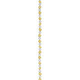 Yellow & White Diamond Tennis Bracelet in Two-Tone 18ct Gold
