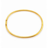 Diamond Set Hinged Bangle in 18ct Yellow Gold