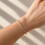 Diamond Set Hinged Bangle in 18ct Yellow Gold
