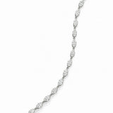Marquise Diamond Tennis Bracelet set in 18ct White Gold