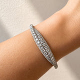 Four Row Diamond Wrap Bangle in 18ct Yellow Gold