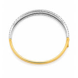 Four Row Diamond Wrap Bangle in 18ct Yellow Gold