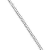 14 Carat Radiant Cut Diamond Tennis Bracelet set in 18ct White Gold
