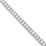 14 Carat Radiant Cut Diamond Tennis Bracelet set in 18ct White Gold
