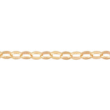 Solid Oval 19cm Belcher Bracelet in 18ct Yellow Gold