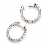 1.89ct Diamond Inside-Out Oval Hoop Earrings in 18ct White Gold