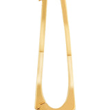 Diamond Long Squared Drop Earrings in 18ct Yellow Italian Gold at LeGassick.