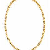 Bevelled Diamond Cut Curb Chain in 9ct Yellow Gold