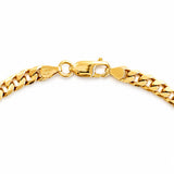 Bevelled Diamond Cut Curb Chain in 9ct Yellow Gold