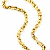 Large Square Link Neck Chain in 9ct Yellow Gold