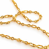 Italian Yellow Gold Super Star Link Chain