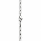Platinum Paperclip Link Chain Necklace