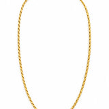 Yellow Gold Square Franco Chain Necklace