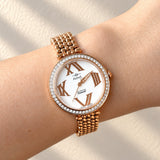 Adina Ladies Oceaneer Rose Gold-Tone Swarovski Crystal Watch