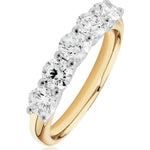 Felicity… 18ct Two-Tone 1.50 Carat Lab-Grown Diamond Set Ring from The Madison Collection.