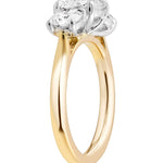Alicia... 3.5 Carat Lab-Grown Diamond Set Trilogy Ring In 18ct Two-Tone from The Madison Collection.