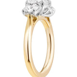 Alicia... 3.5 Carat Lab-Grown Diamond Set Trilogy Ring In 18ct Two-Tone from The Madison Collection.