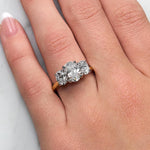 Rihanna.... 3.5 Carat Oval Lab Grown Diamond Trilogy Ring from The Madison Collection.