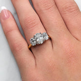 Rihanna.... 3.5 Carat Oval Lab Grown Diamond Trilogy Ring from The Madison Collection.