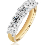 Sienna… 2.50 Carat Lab-Grown Diamond Set Ring In Two-Tone 18ct Gold from The Madison Collection.