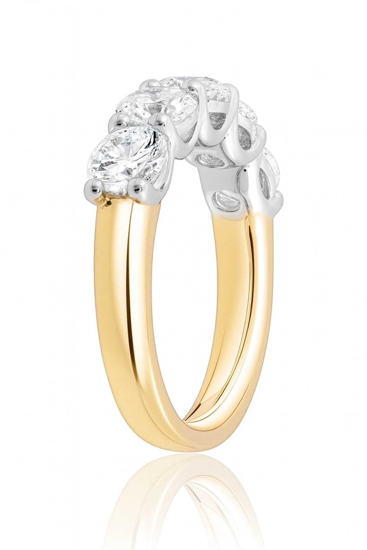 Sienna… 2.50 Carat Lab-Grown Diamond Set Ring In Two-Tone 18ct Gold from The Madison Collection.