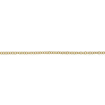 Gold chain on a white background