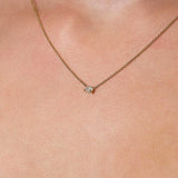 Lucy… 0.25ct Oval Lab Diamond Pendant With 9ct Gold Chain from The Madison Collection.