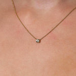 Gigi… 0.50ct Round Lab Diamond Pendant With 9ct Yellow Gold Chain from The Madison Collection.
