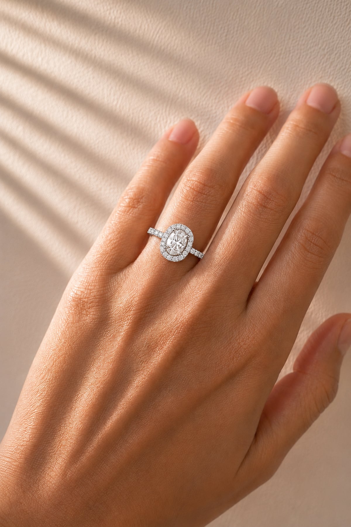 1 Carat Halo Diamond Ring In 18 Carat White Gold from LeGassick Jewellery, Gold Coast, Australia.