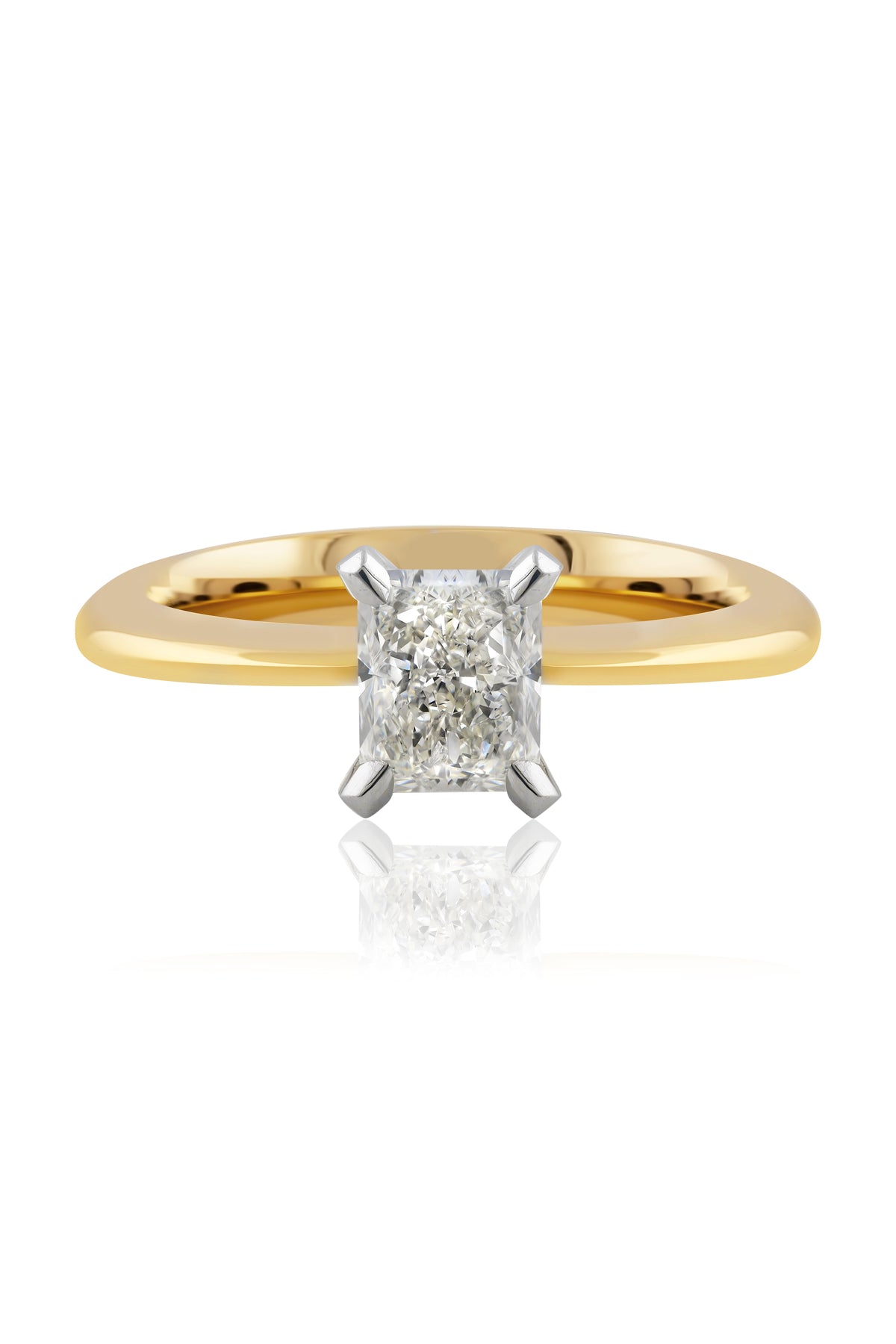 1 Carat Radiant Cut Diamond Engagement Ring In Yellow & White Gold from LeGassick Jewellers.