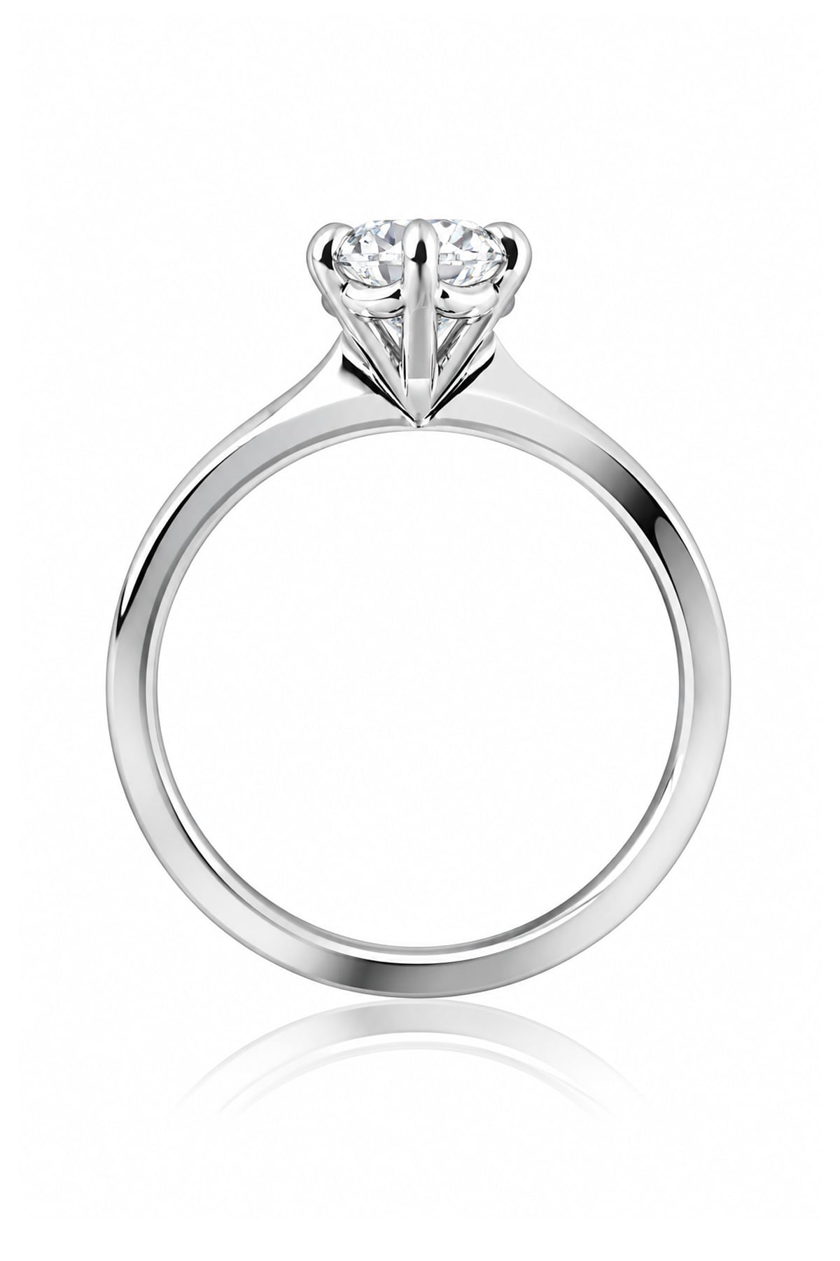 1.00 Carat Round Brilliant Cut Solitaire Diamond Engagement Ring in 18k Gold from LeGassick Jewellery Gold Coast Australia.