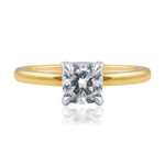 1 Carat Cushion Cut Diamond Solitaire Engagement Ring in 18k Gold from LeGassick Jewellery Gold Coast, Australia.