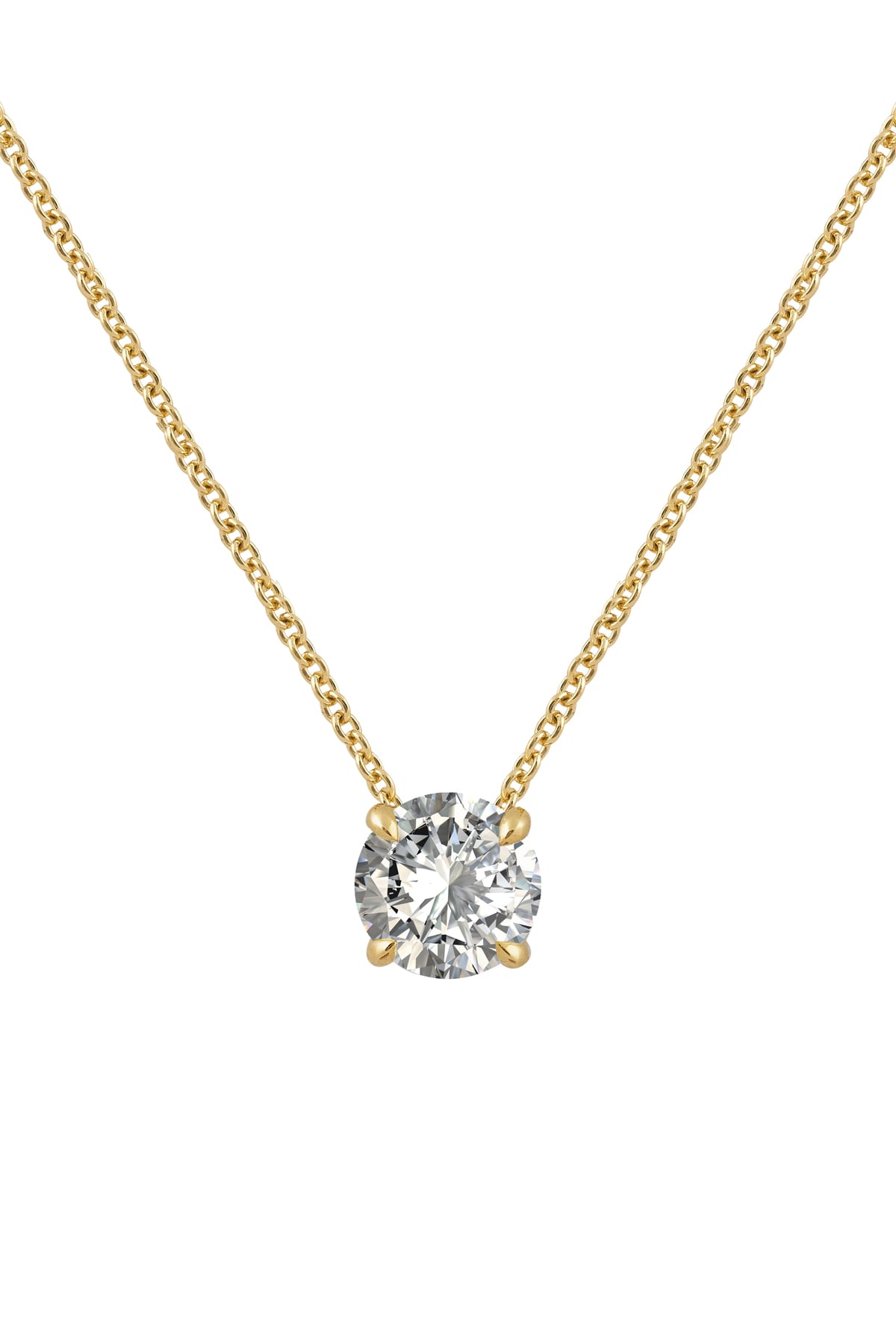 1.20ct Round Brilliant Cut Diamond Claw Set Slider Necklace from LeGassick Jewellery Gold Coast, Australia.