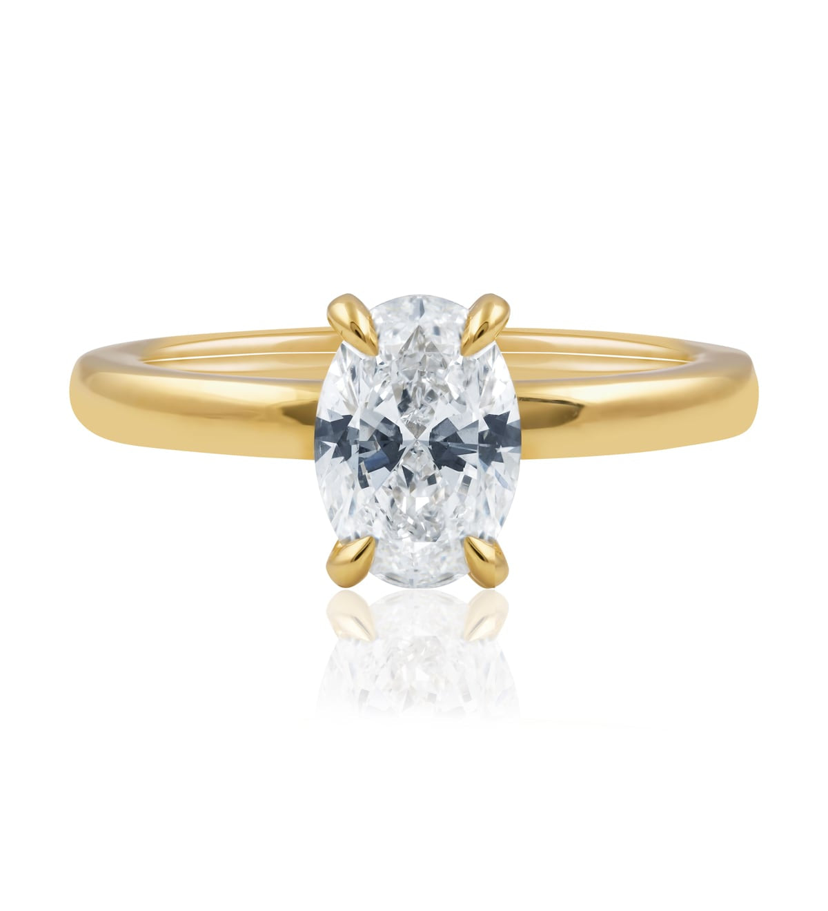 1.22 Carat Oval Diamond Solitaire Engagement Ring in 18k Gold from LeGassick Jewellery Gold Coast, Australia.