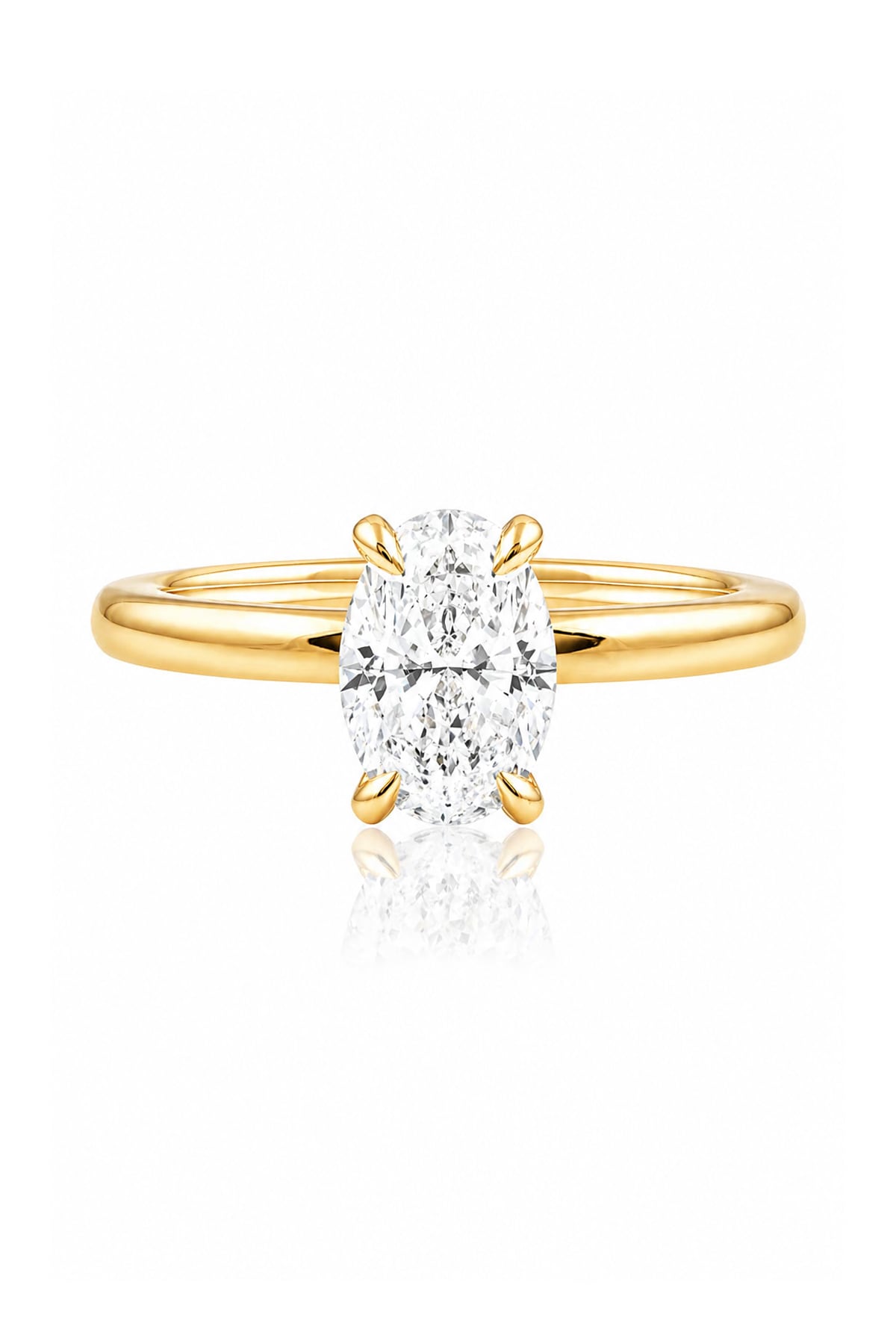 1.22 Carat Oval Diamond Solitaire Engagement Ring in 18k Gold from LeGassick Jewellery Gold Coast, Australia.