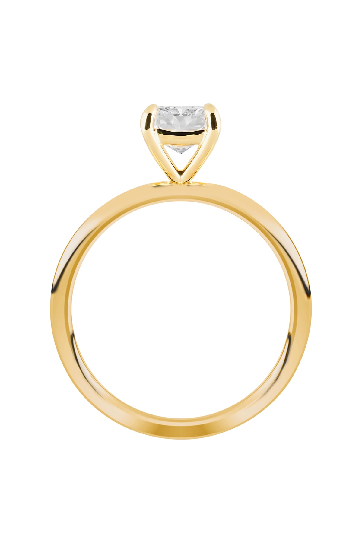 1.30 Carat Radiant Cut Diamond Set Solitaire Ring in 18k Yellow Gold from LeGassick Jewellery Gold Coast, Australia.