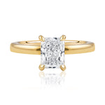 1.30 Carat Radiant Cut Diamond Set Solitaire Ring in 18k Yellow Gold from LeGassick Jewellery Gold Coast, Australia.