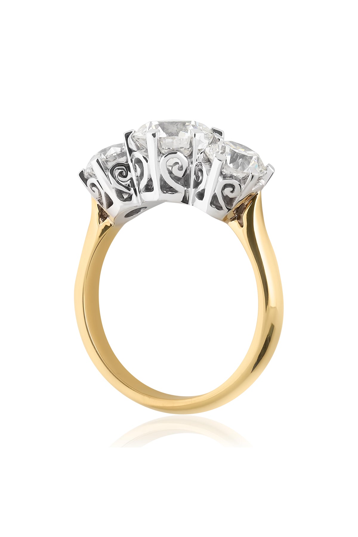 3.12 Carat Diamond Set Two Tone Ring from LeGassick Jewellery.