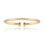 Italian Hinged Cuff Bangle In 14 Carat Yellow Gold from LeGassick Jewellery, Gold Coast, Australia.