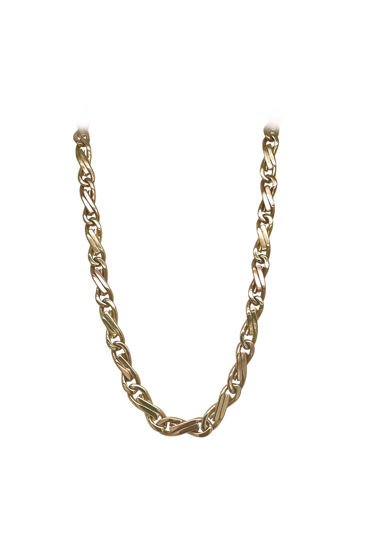 14 Carat Gold Fancy Exclusive Italian Link 55cm Chain available at LeGassick Diamonds and Jewellery Gold Coast, Australia.