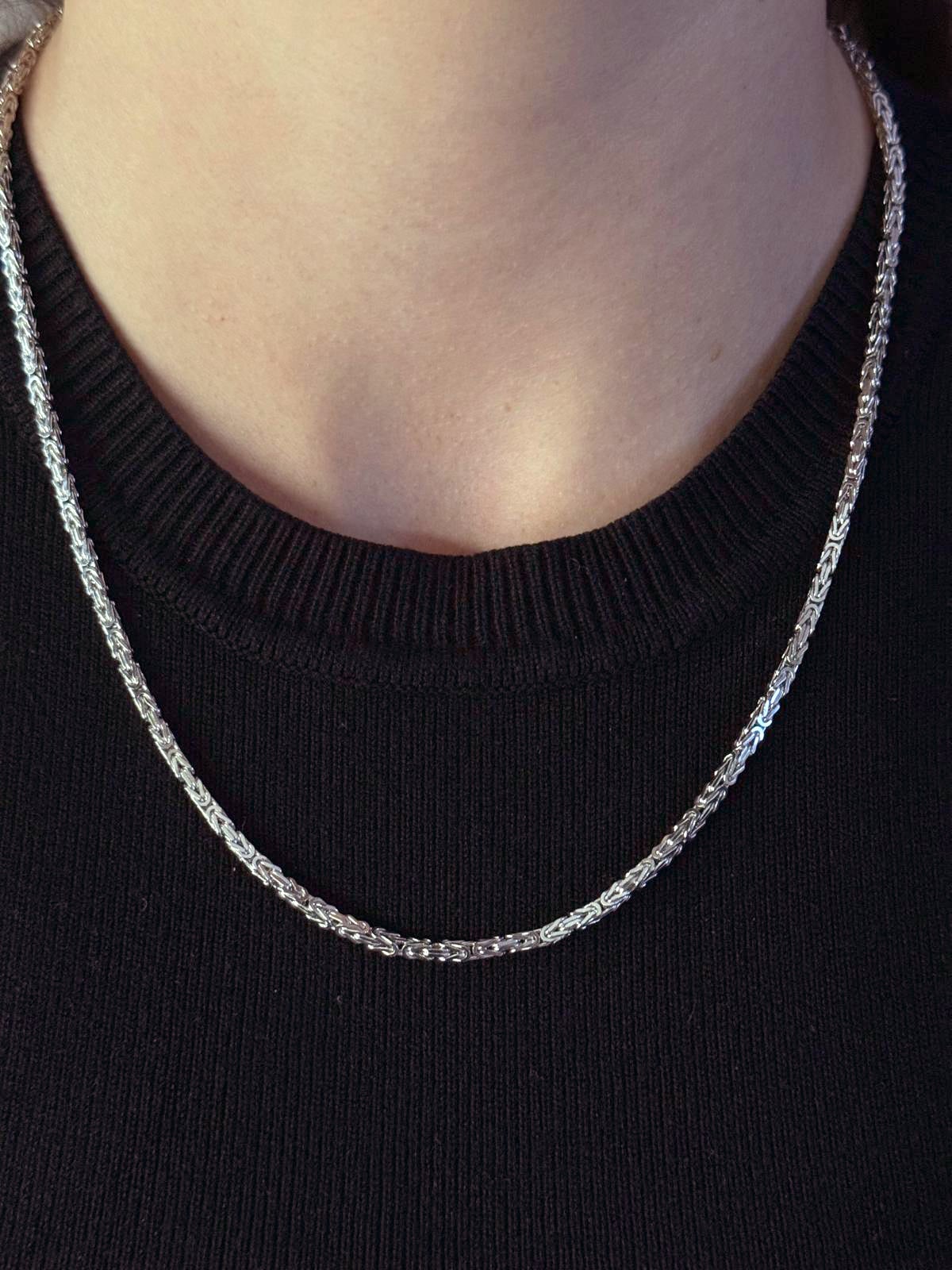 14ct White Gold Fancy Italian Link Chain available from LeGassick Jewellery, Gold Coast, Australia. Showrooms at Pacific Fair and Runaway Bay Centre.