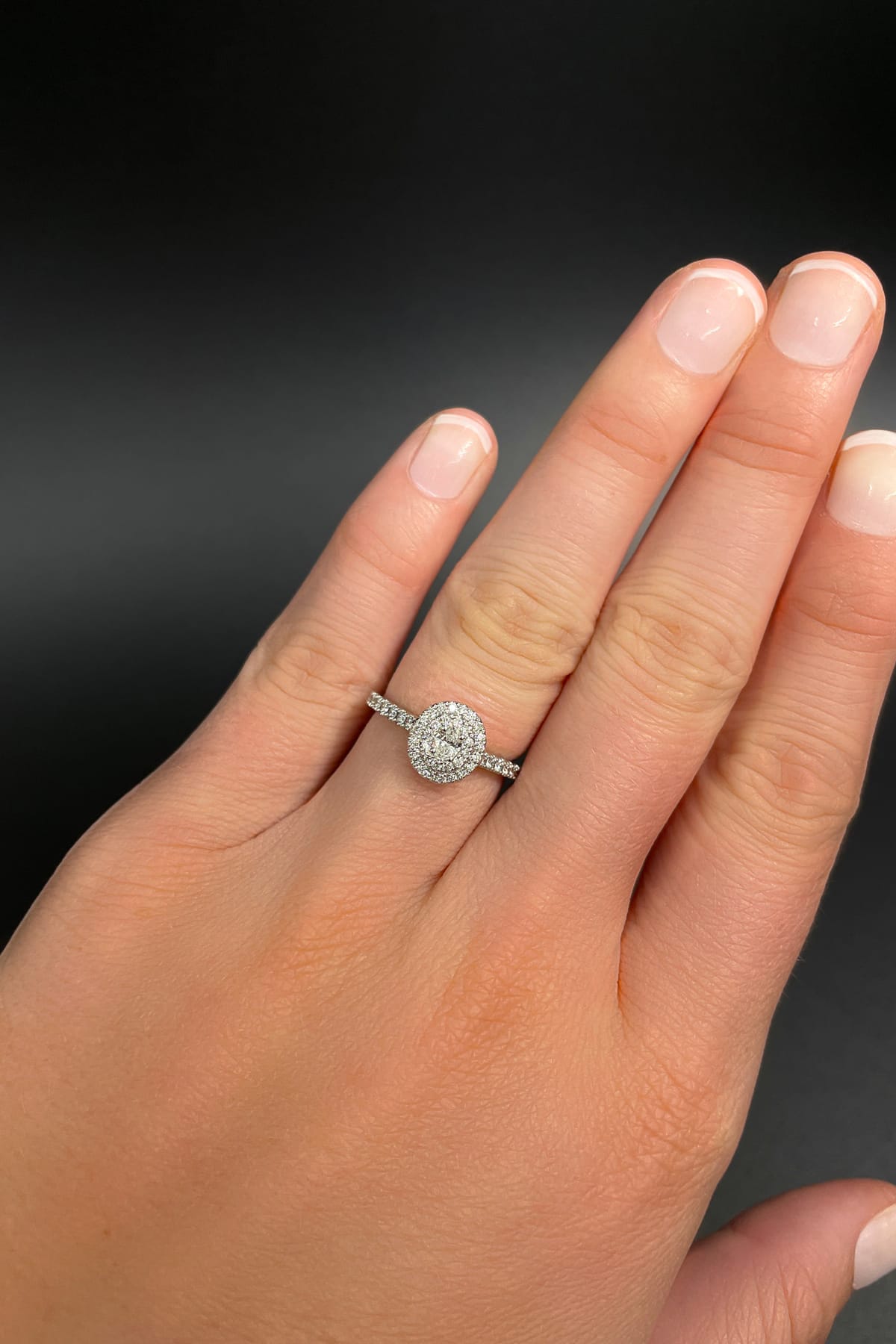 Oval Diamond Halo Engagement Ring Setting with Diamond Undergallery –  Bailey's Fine Jewelry