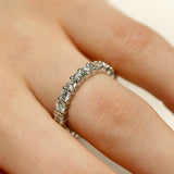 18 Carat White Gold Anniversary Full Circle Ring from LeGassick Jewellery, Gold Coast, Australia.