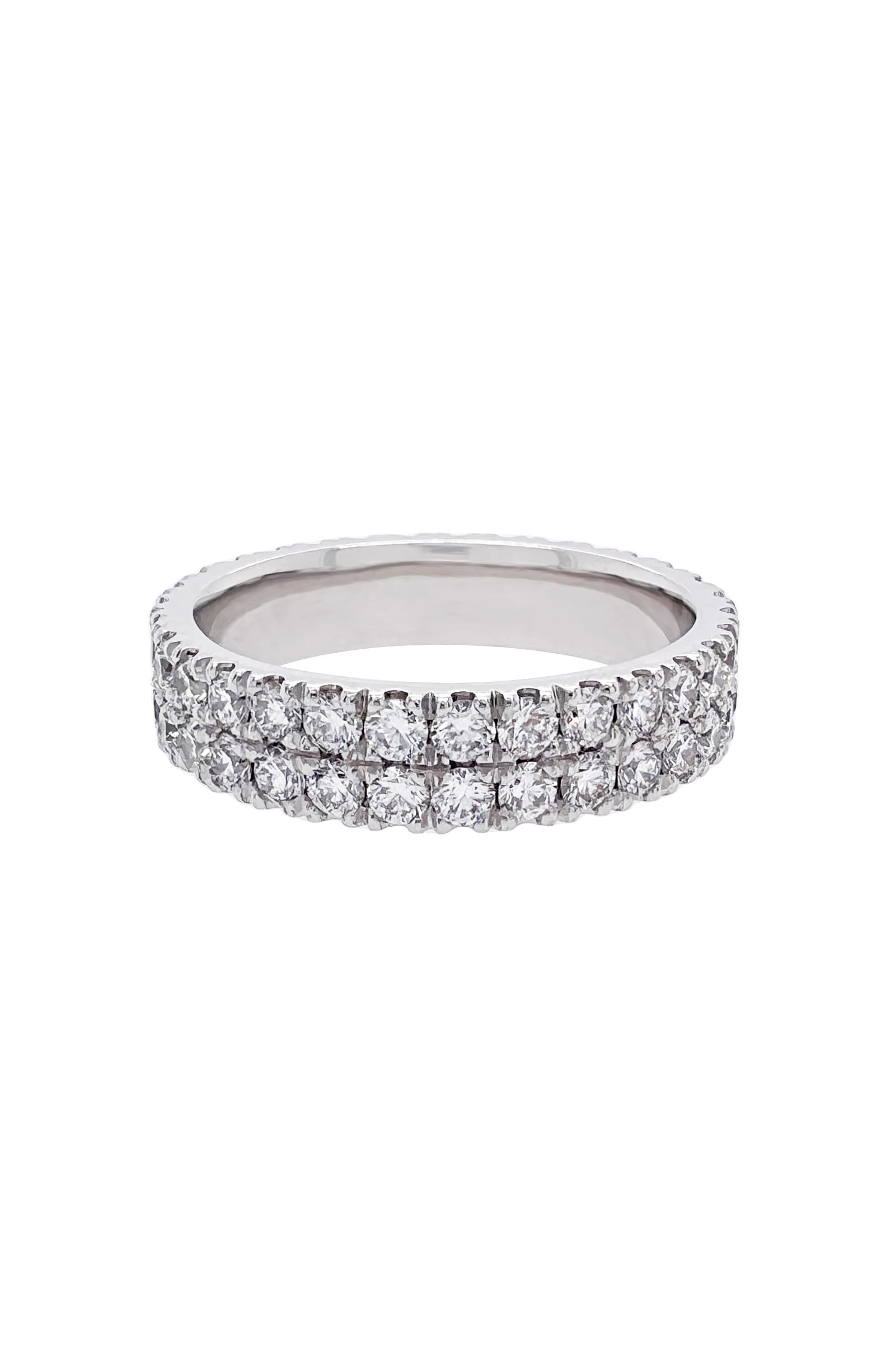 Handcrafted Double Row Full Circle Diamond Ring available at LeGassick Diamonds and Jewellery Gold Coast, Australia.