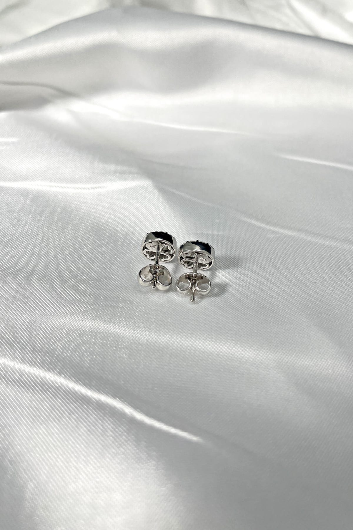 18 Carat White Gold Fulfillment Diamond Stud Earrings From Hearts On Fire available at LeGassick Diamonds and Jewellery Gold Coast, Australia.