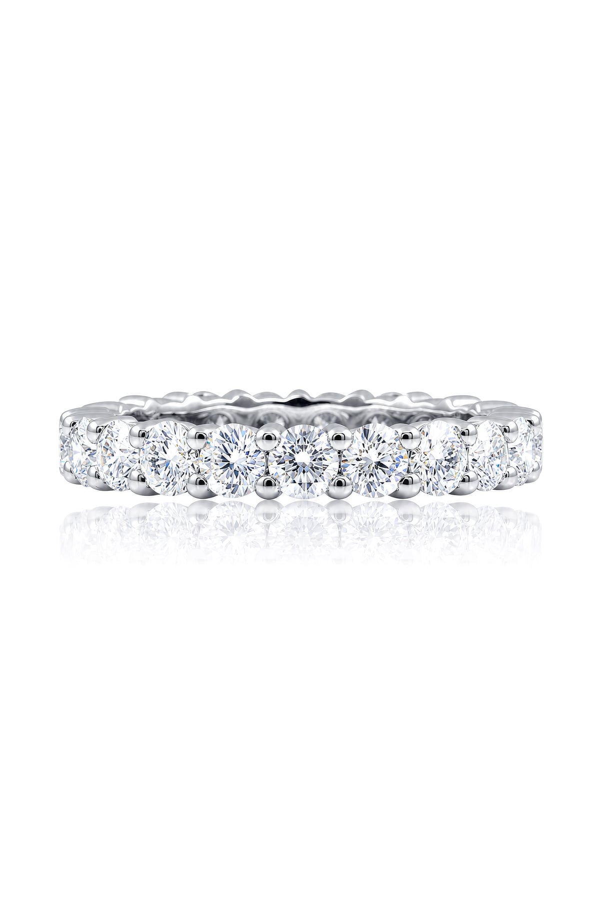 18 Carat White Gold Anniversary Full Circle Ring from LeGassick Jewellery, Gold Coast, Australia.