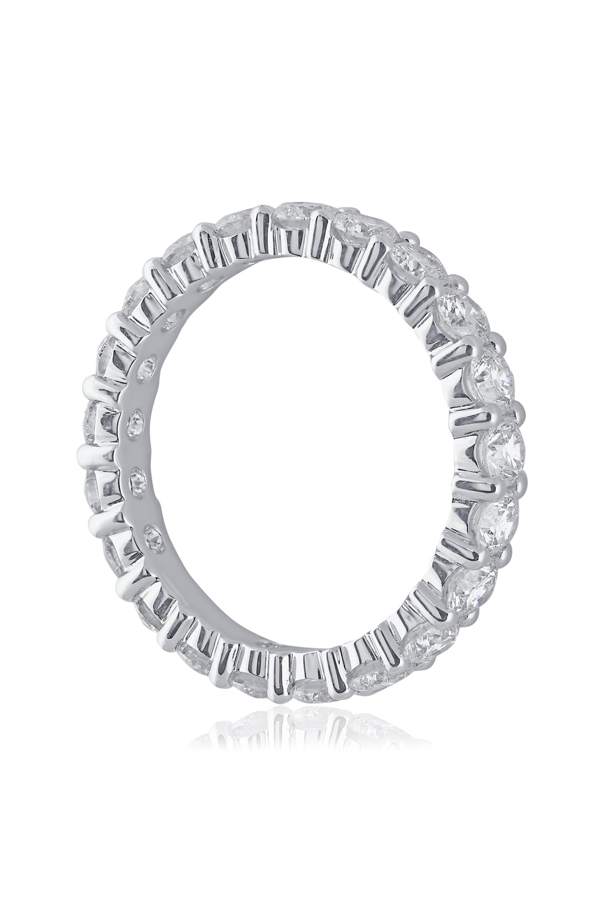 18 Carat White Gold Anniversary Full Circle Ring from LeGassick Jewellery, Gold Coast, Australia.