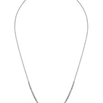 2.42 Carat Diamond Tennis Necklet With Chain In 18 Carat White Gold from LeGassick Jewellery, Gold Coast, Australia.