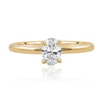 Yellow Gold 0.50ct Oval Cut FSI1 Claw Set Diamond Ring from LeGassick Jewellery, Gold Coast, Australia.