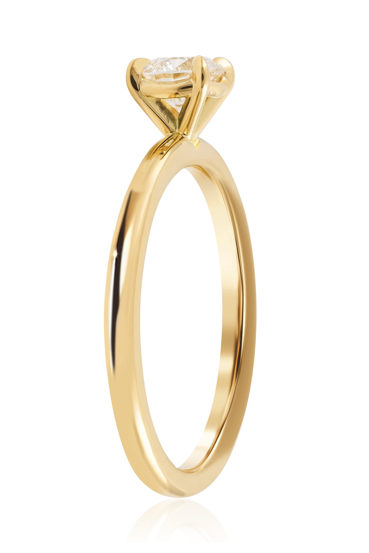 Yellow Gold 0.50ct Oval Cut FSI1 Claw Set Diamond Ring from LeGassick Jewellery, Gold Coast, Australia.